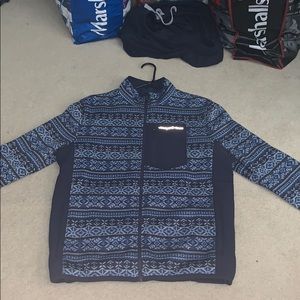 Vineyard vines fair isle zip up jacket